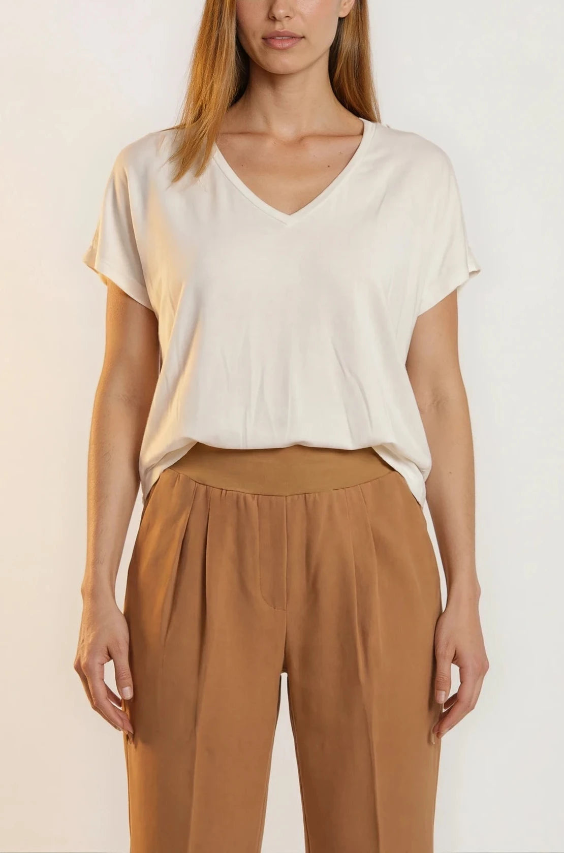 Ultra-Soft Nursing T-Shirt | Deep V-Neck for Easy Breastfeeding