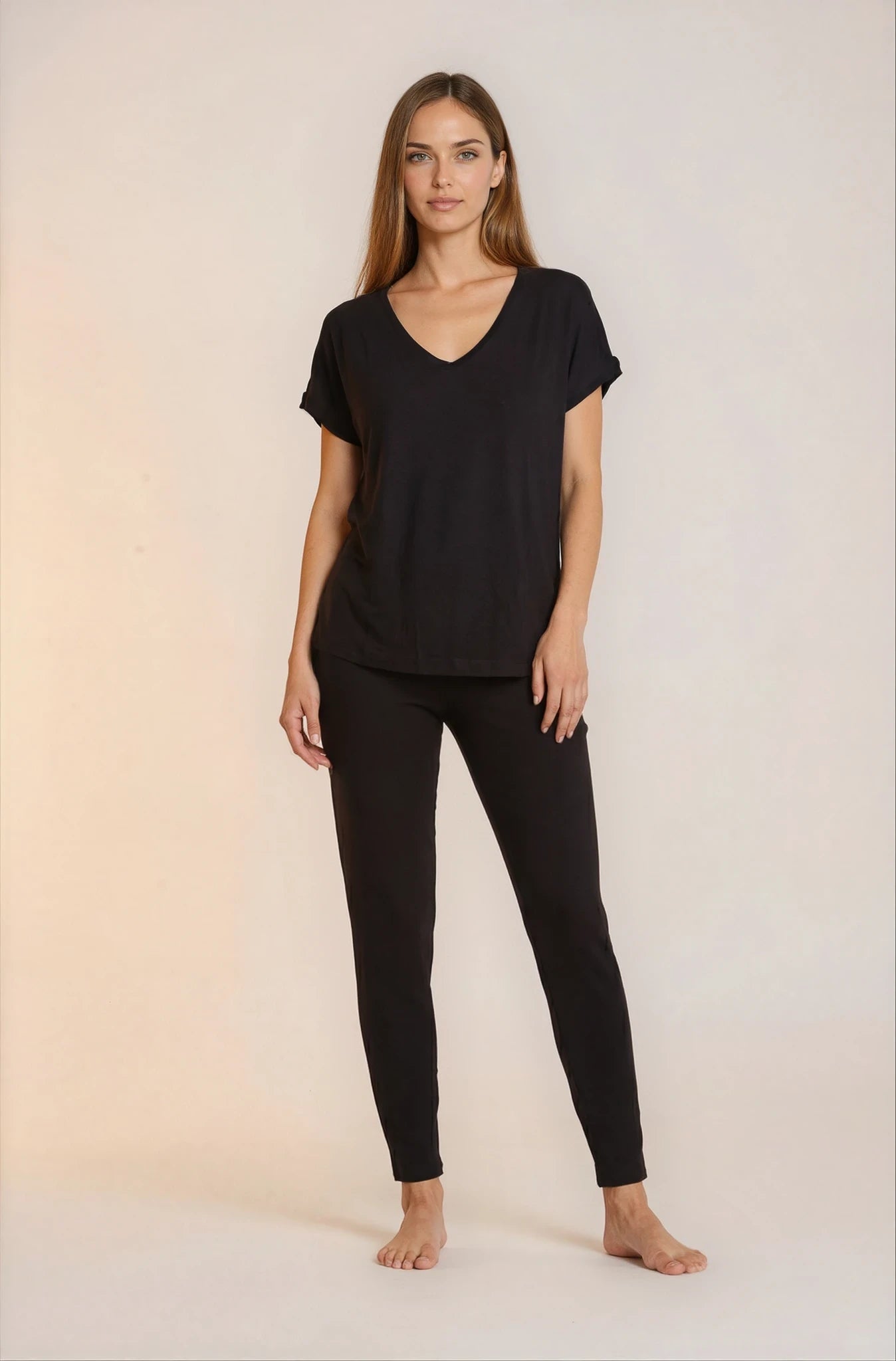 Ultra-Soft Nursing T-Shirt | Deep V-Neck for Easy Breastfeeding