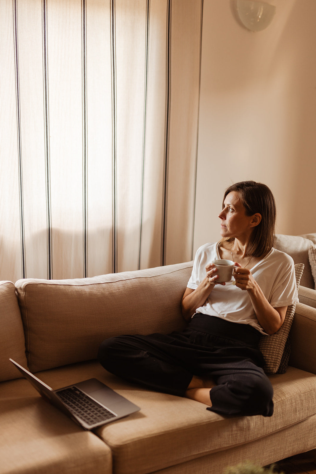 Elegant Maternity & Postpartum Pants – Lyocell Twill | Adaptive Lyocell Waistband