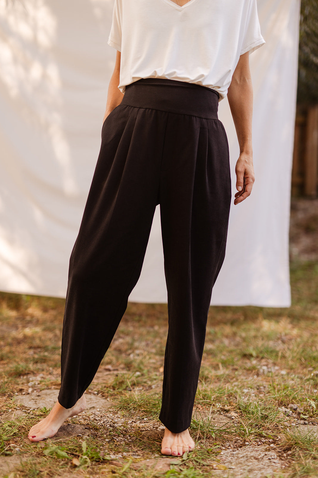 Elegant Maternity & Postpartum Pants – Lyocell Twill | Adaptive Lyocell Waistband